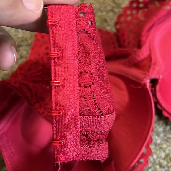 Red lace push up bra size S - Picture 11 of 14